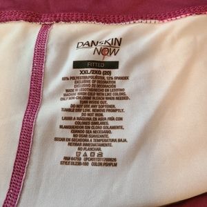 Danskin NOW XXL cropped yoga leggings pink/white tiedye